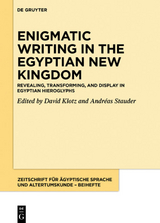 Enigmatic Writing in the Egyptian New Kingdom / Revealing, transforming, and display in Egyptian hieroglyphs - 