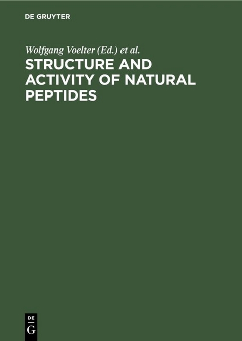 Structure and Activity of Natural Peptides - 