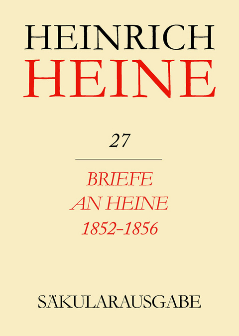 Briefe an Heine 1852-1856 - 