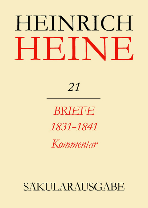 Briefe 1831-1841. Kommentar - 