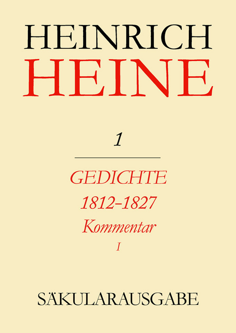 Gedichte 1812-1827. Kommentar - 