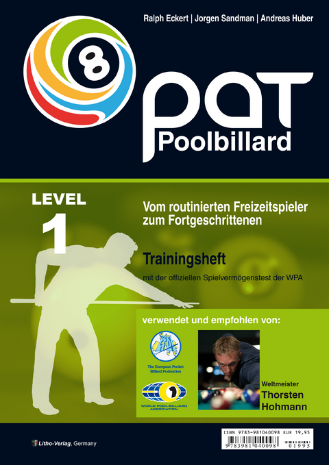 PAT Pool Billard Trainingsheft Stufe 1 - Ralph Eckert, Jorgen Sandmann, Andreas Huber