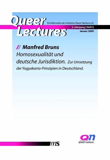 Homosexualität und deutsche Jurisdiktion - Manfred Bruns