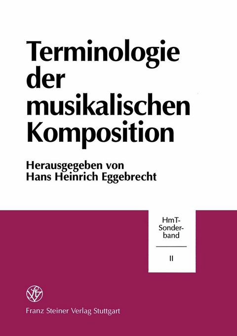 Terminologie der musikalischen Komposition - 