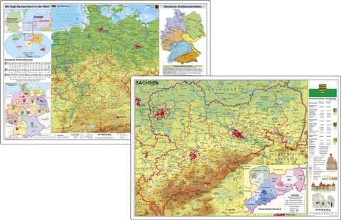 Deutschland physisch/Sachsen physisch - Heinrich Stiefel