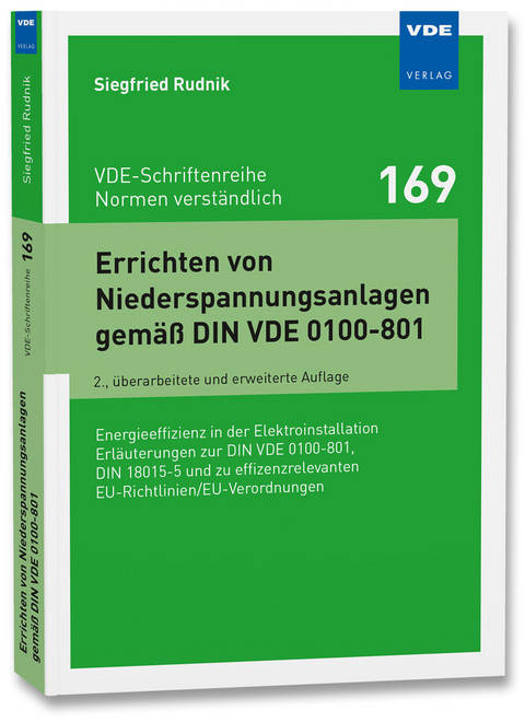Errichten von Niederspannungsanlagen gemäß DIN VDE 0100-801 - Siegfried Rudnik