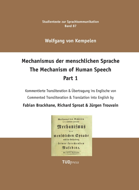 Mechanismus der menschlichen Sprache Part 1 - Wolfgang Kempelen