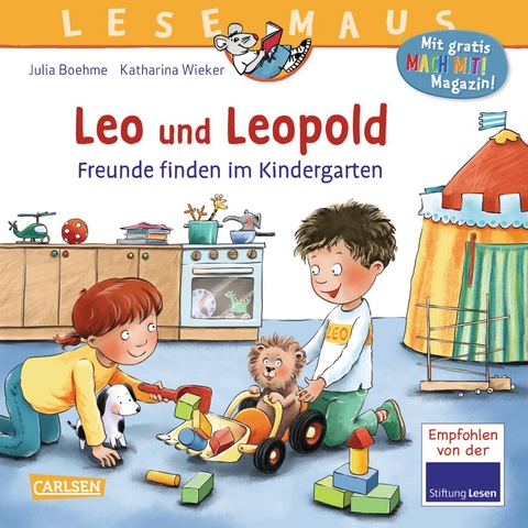 LESEMAUS 194: Leo und Leopold - Freunde finden im Kindergarten - Julia Boehme