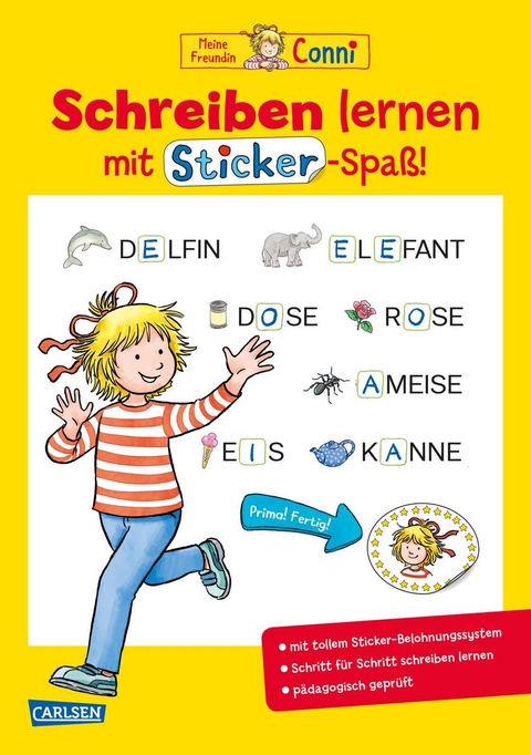 Conni Gelbe Reihe (Beschäftigungsbuch): Schreiben lernen mit Sticker-Spaß - Hanna Sörensen