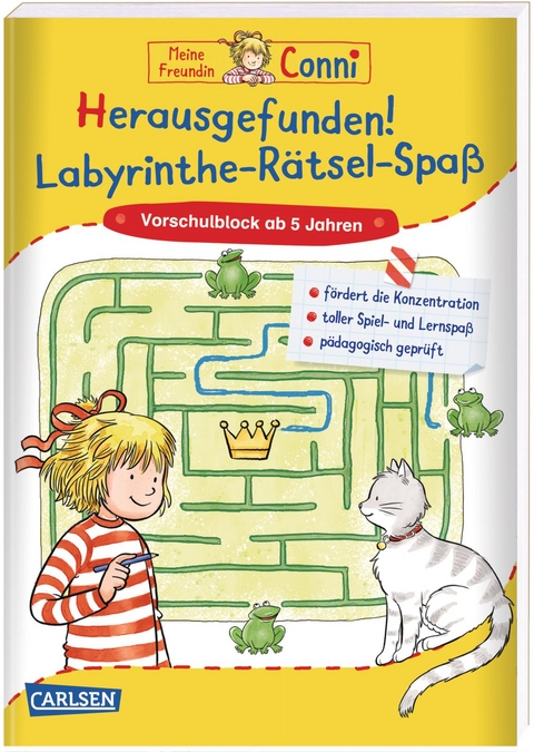 Conni Gelbe Reihe (Beschäftigungsbuch): Herausgefunden! Labyrinthe-Rätsel-Spaß - Hanna Sörensen