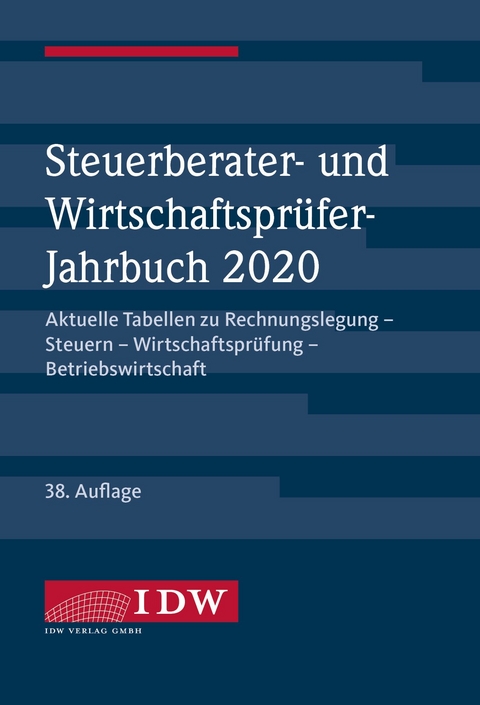 Steuerberater- und Wirtschaftsprüfer-Jahrbuch 2020