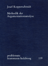 Methodik der Argumentationsanalyse - Josef Kopperschmidt