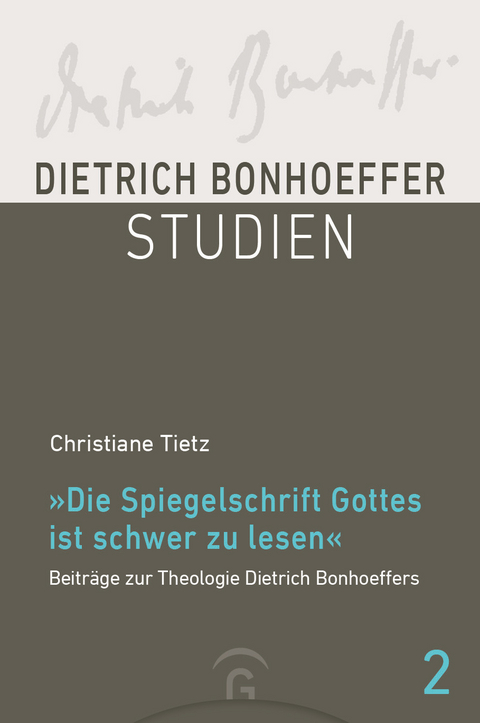 "Die Spiegelschrift Gottes ist schwer zu lesen" - Christiane Tietz