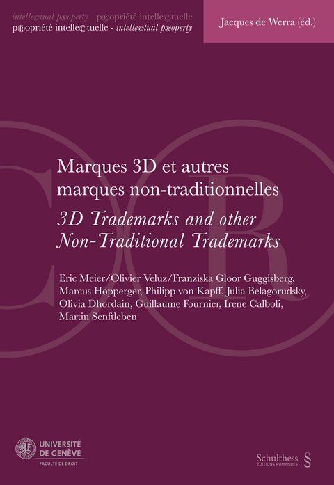 Marques 3D et autres marques non-traditionnelles - Jacques de Werra