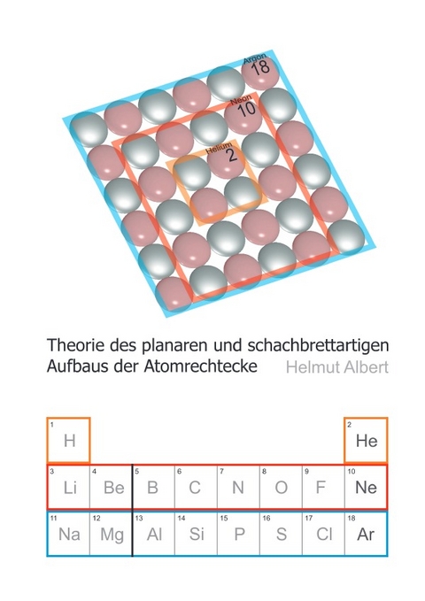 Neues Atommodell / Theorie des planaren und schachbrettartigen Aufbaus der Atomrechtecke - Helmut Albert