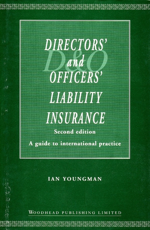 Directors' and Officers' Liability Insurance -  Ian Youngman