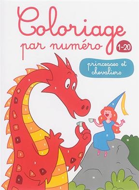 Coloriage par numéro, 1-20 : princesses et chevaliers