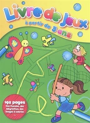 Livre de jeux, à partir de 3 ans