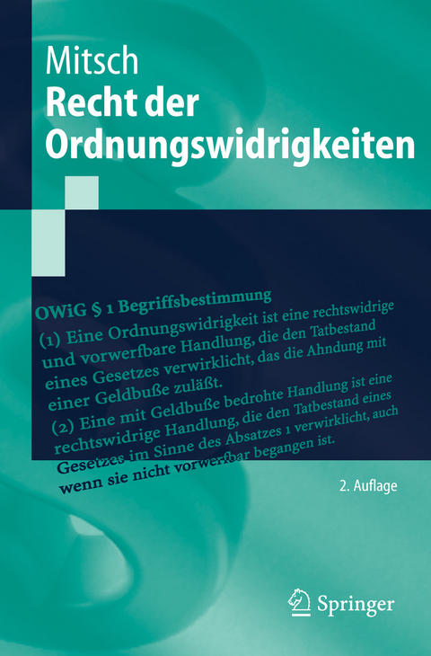 Recht der Ordnungswidrigkeiten -  Wolfgang Mitsch