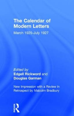 Calendar Modern Letts 4v Cb -  D. Garman,  Edgell Rickword
