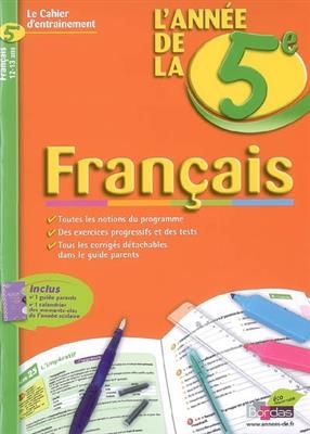 L'année de la 5e : français