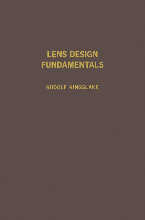 Lens Design Fundamentals -  Rudolf Kingslake