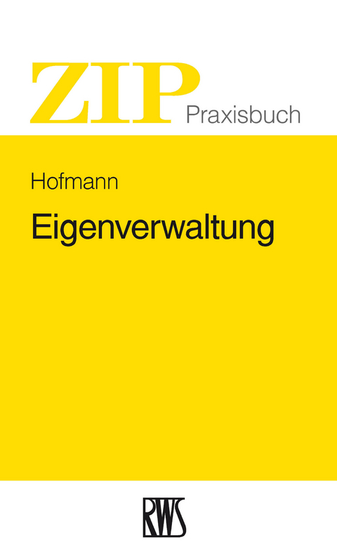 Eigenverwaltung -  Matthias Hofmanns