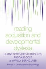 Reading Acquisition and Developmental Dyslexia - France) Cole Pascale (University of Savoy, Paris Willy (French National Center for Scientific Research  France) Serniclaes, Paris Liliane (French National Center for Scientific Research  France) Sprenger-Charolles