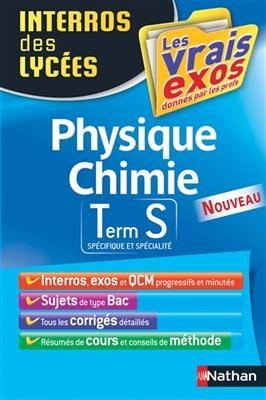 Physique chimie terminale S : spécifique et spécialité