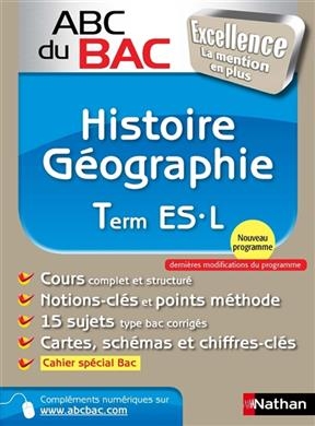 Histoire, géographie, term ES-L : nouveau programme