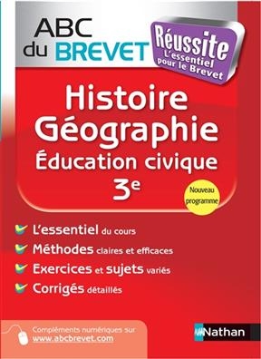 Histoire, géographie, éducation civique, 3e