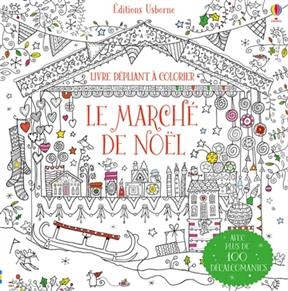 Le marché de Noël : livre dépliant à colorier - Kirsteen Robson