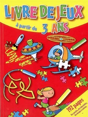 Livre de jeux : à partir de 3 ans