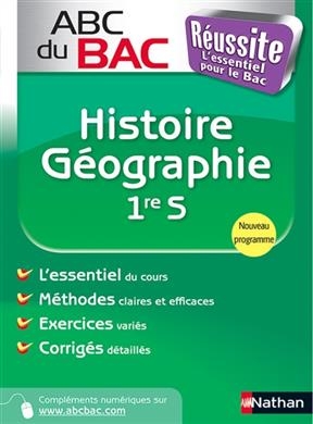 Histoire géographie 1re S : programme 2013