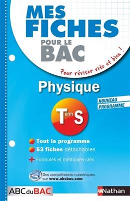 Physique terminale S : nouveau programme