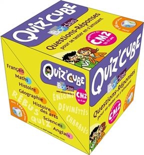 Quiz'cube, programme du CM2, 10-11 ans : questions-réponses pour se tester en s'amusant