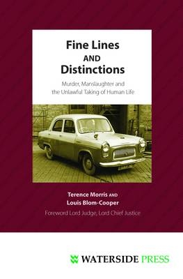 Fine Lines and Distinctions -  Louis Blom-Cooper,  Terence Morris