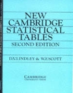 New Cambridge Statistical Tables -  D. V. Lindley,  W. F. Scott