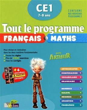 Tout le programme français maths avec Arthur, CE1 7-8 ans