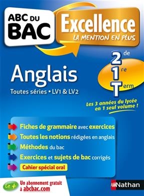 Anglais 2de, 1re, terminale : toutes séries, LV1 & LV2