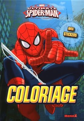 Ultimate Spider-Man : coloriage avec stickers - Adèle Constant