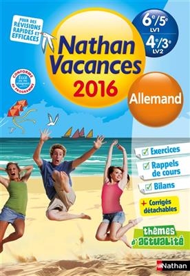 Nathan vacances 2016, 6e-5e LV1, 4e-3e LV2 : allemand - Matthias Drebber