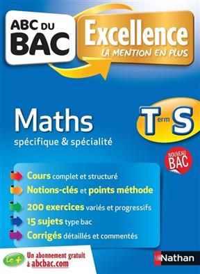 Mathématiques : terminale S, spécifique et spécialité -  Chassard Gerard