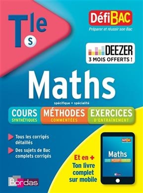 Maths spécifique + spécialité, terminale S