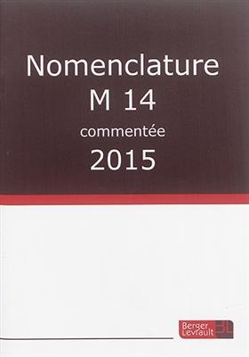 Nomenclature M14 commentée : 2015