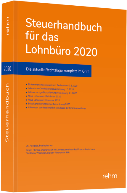 Steuerhandbuch für das Lohnbüro 2020 - Jürgen Plenker