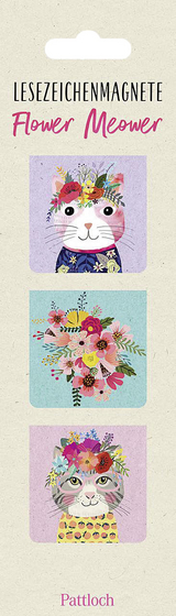 Magnetlesezeichen Flower Meower -  Pattloch Verlag