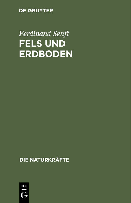 Fels und Erdboden - Ferdinand Senft