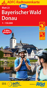 ADFC-Radtourenkarte 23 Bayerischer Wald Donau 1:150.000, reiß- und wetterfest, E-Bike geeignet, GPS-Tracks Download - 