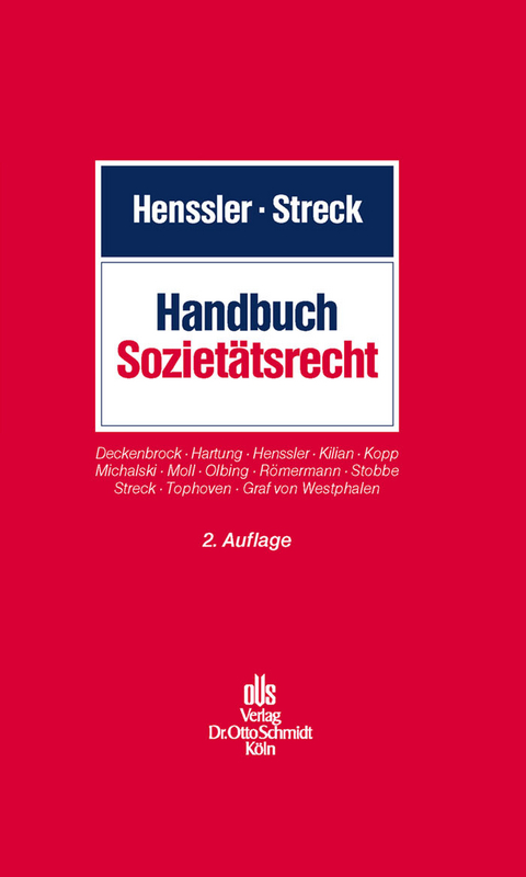 Handbuch Sozietätsrecht - 